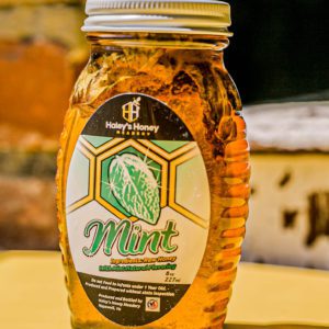 8 oz Virginia Raw Mint Infused Honey
